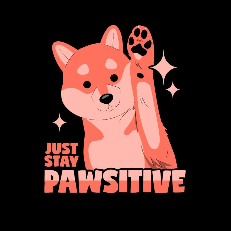 Optimistic dog: Pawsitive