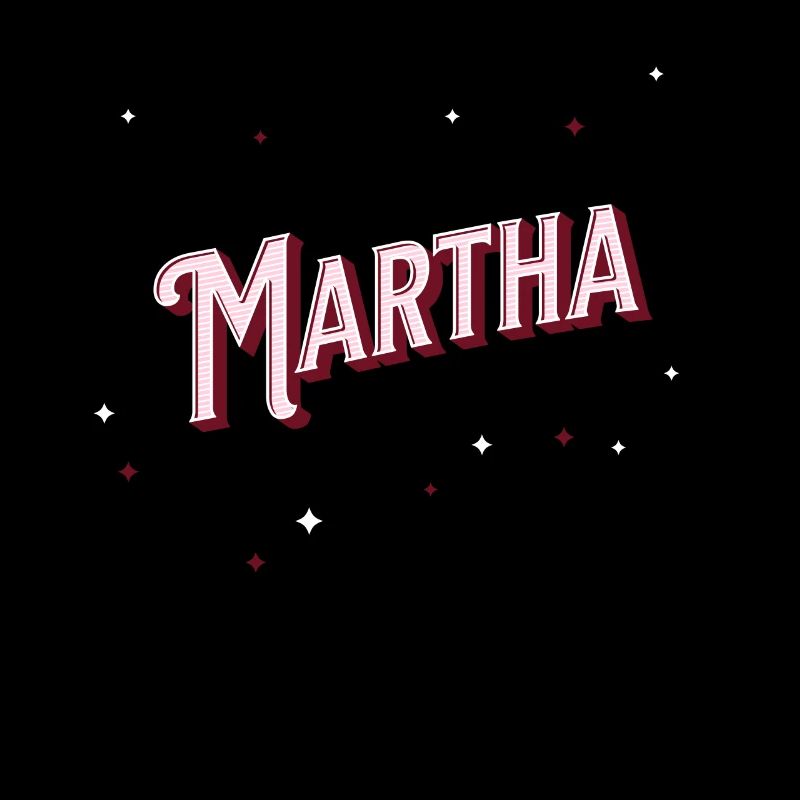 Martha's name personalized