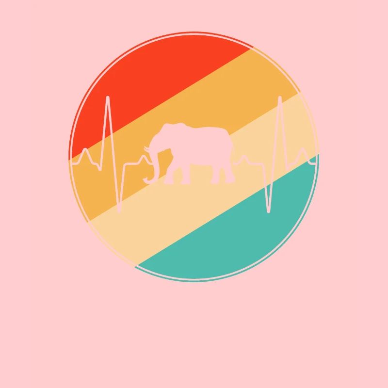 Elephant Retro Heartbeat