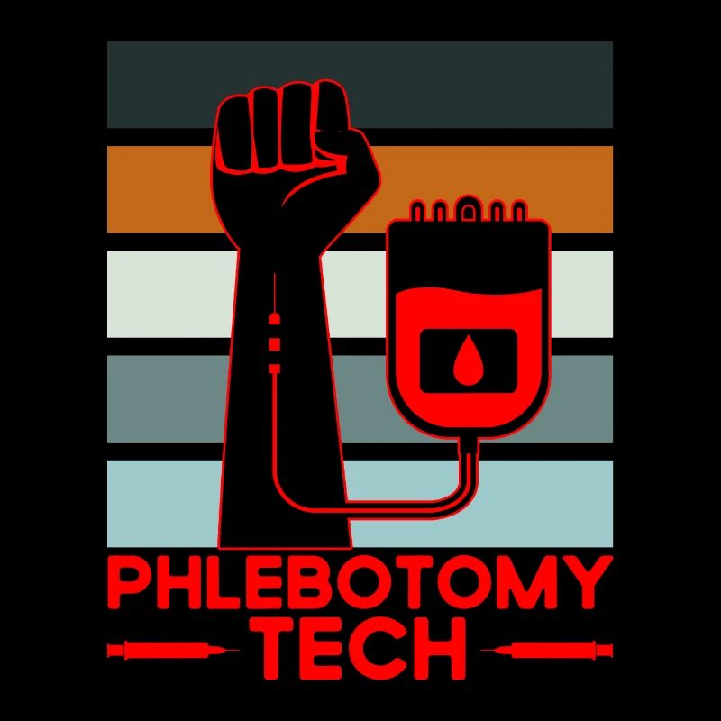 Phlébotomie Échantillon de sang Phlébotomiste Tech Cadeau