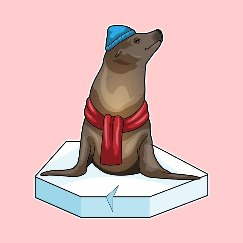 Seehund Eisscholle