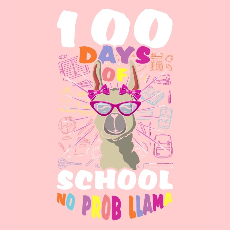 Schüler 100. Tag Lama Problem 100 Tage Schule