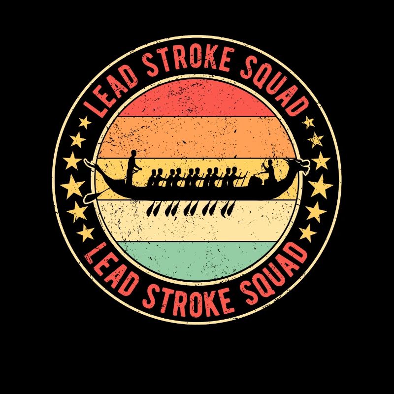 Course de bateaux-dragons Équipe de tête de bateau dragon