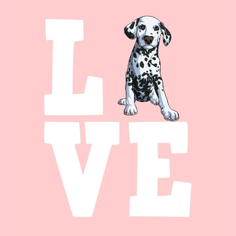 Propriétaire de chien de chien dalmate