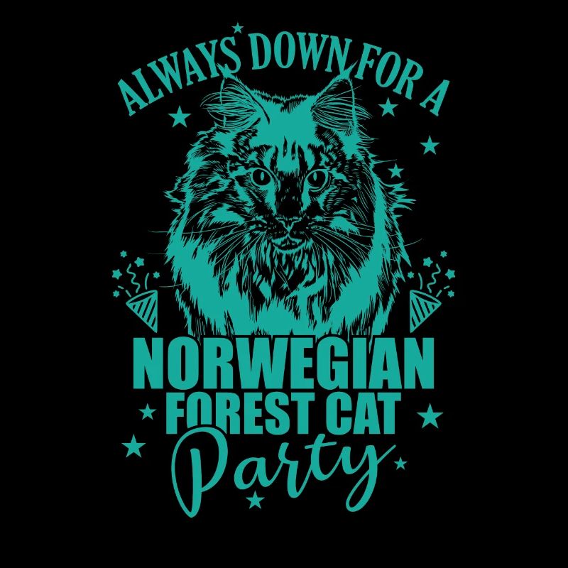 Always down for a Norwegian Forest Cat Party