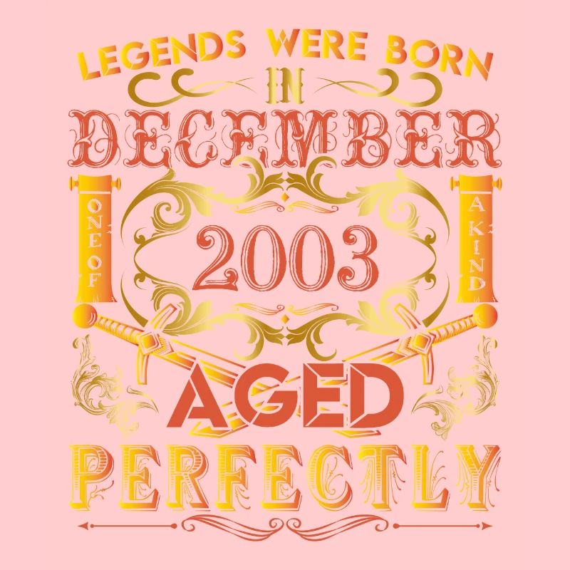 Dezember 2003 - Geburtstag 2003 wurden Legenden geboren.