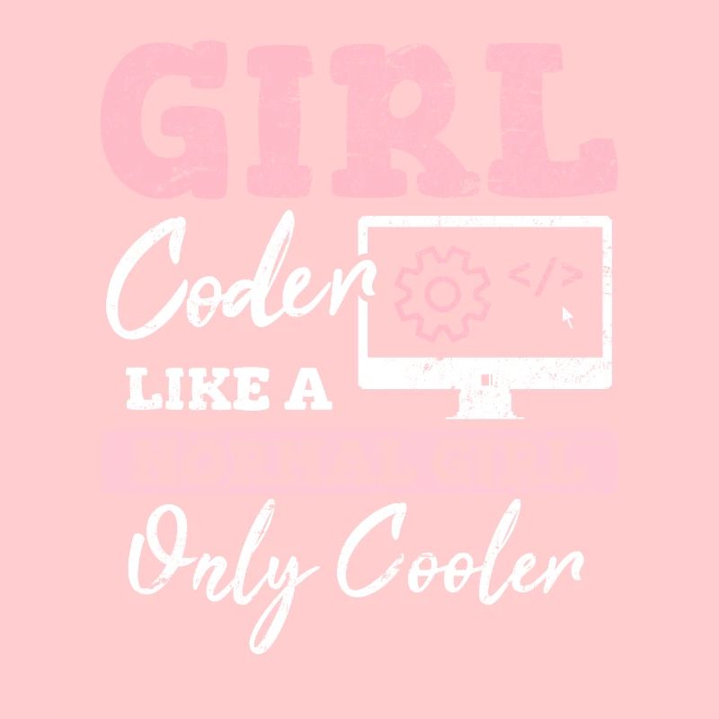 Funny Girl Coder Computer Programming Code Web Dev