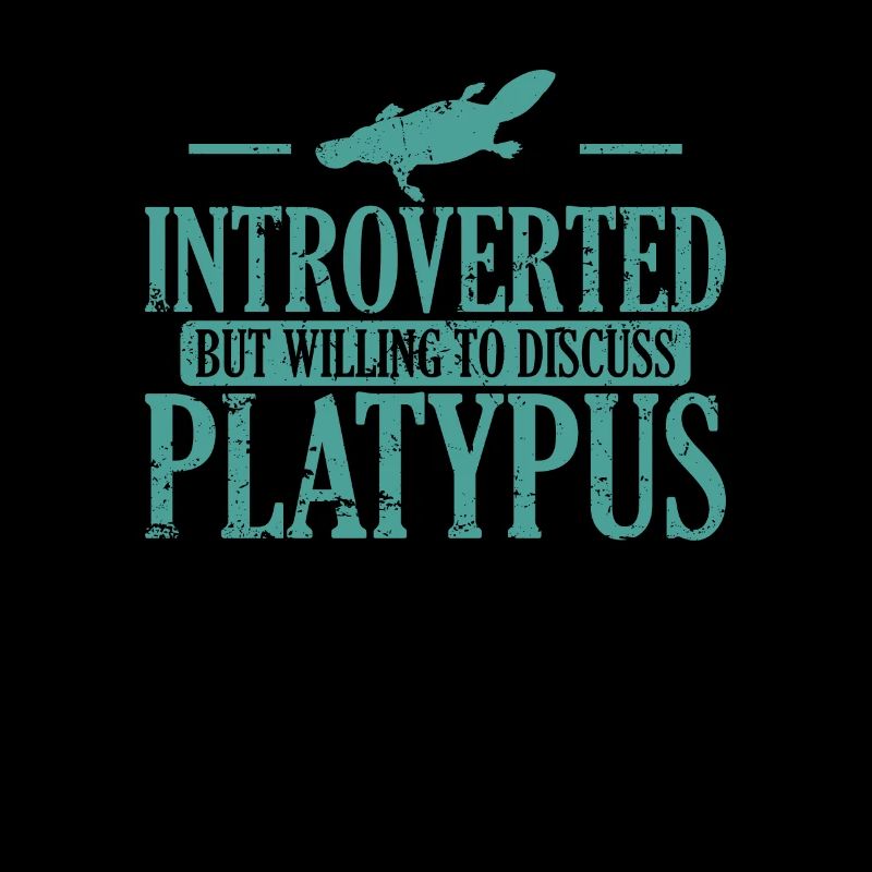 Introverti mais prêt à discuter de l’ornithorynque