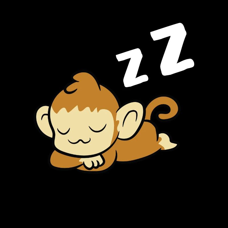 Sleeping Monkey Pyjama Lazy Monkey