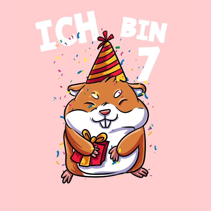 Ich bin 7 Jahre Hamster 7. Geburtstag