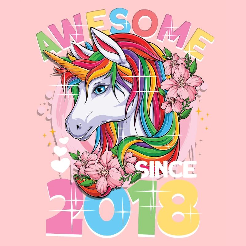 Regenbogen Einhorn 5. Geburtstag Mädchen 5 Jahre