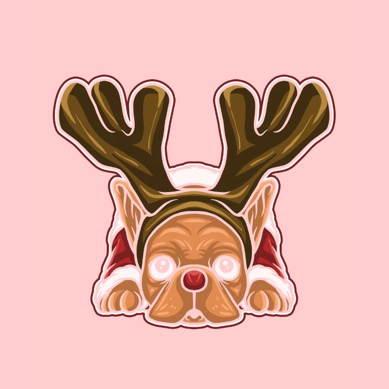 Pull de Noël moche Tshirt Carlin de Noël