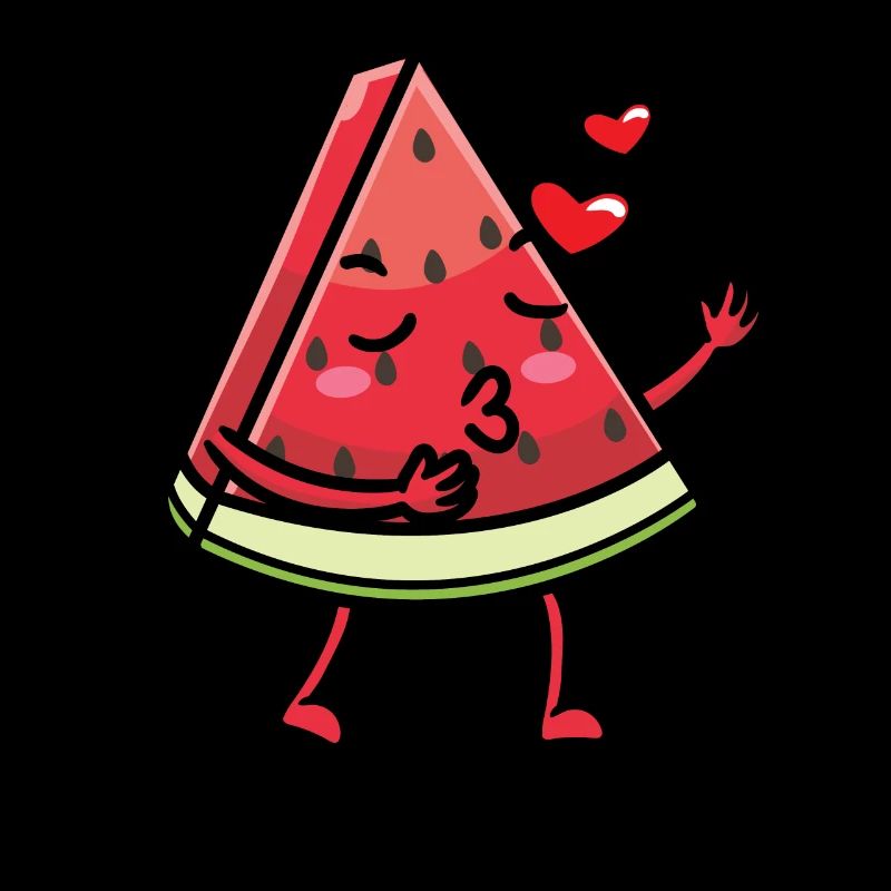 Émoticône de pastèque Melon Fruit Kawaii
