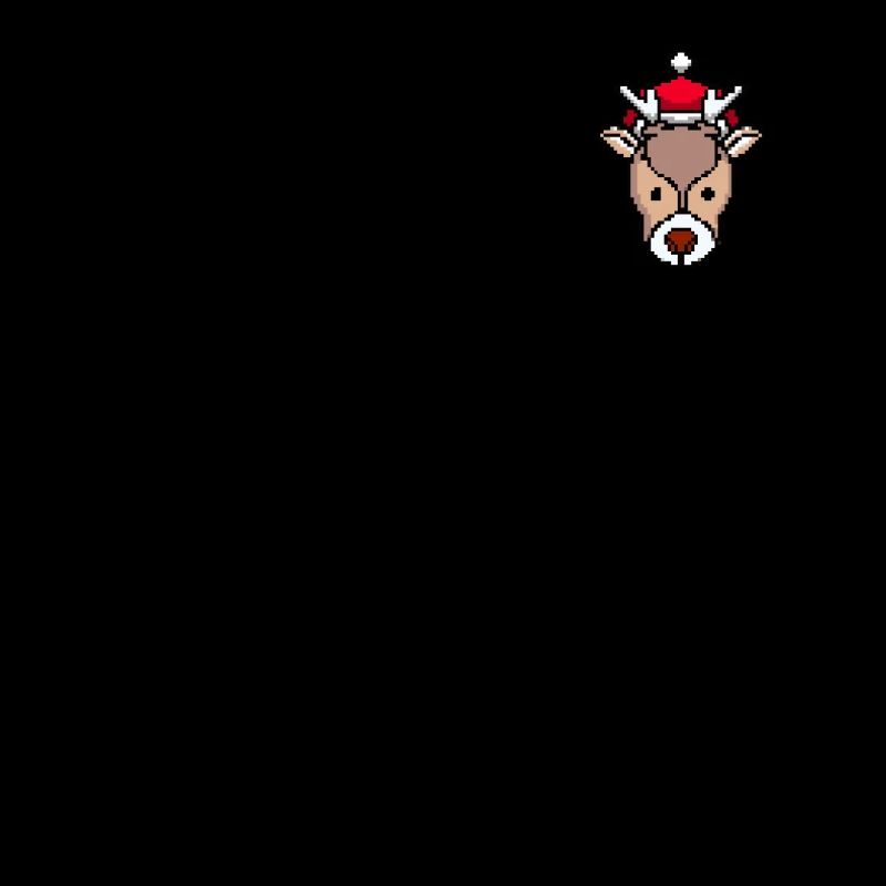 Deer pixelated Christmas - Funny deer