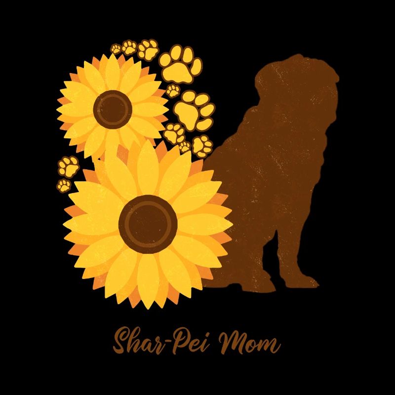 Sonnenblumenmutter - Shar-Pei