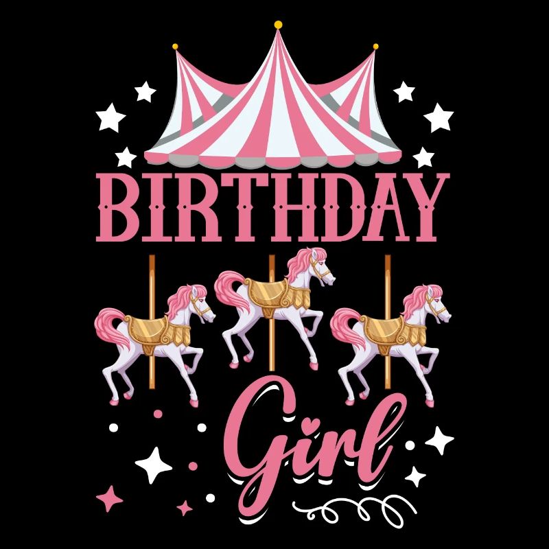 Karussell-geburtstags-party-geburtstags-mädchen