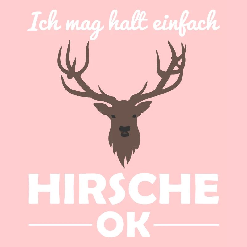 Hirsch Waldtiere Tierliebhaber Spruch Geschenk