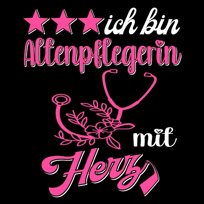 Pflegerin Altenpflegerin mit Herz Pflegekraft