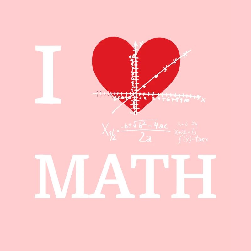 I Love Math I Heart Math Funny Mathematics Nerd