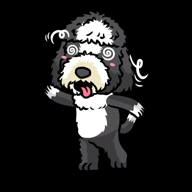 Émoticône de chien Sheepadoodle