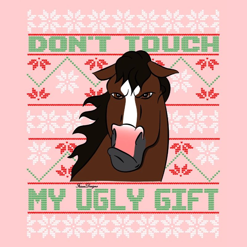 Dont Touch Ugly Brauner Pferd Rider Winter