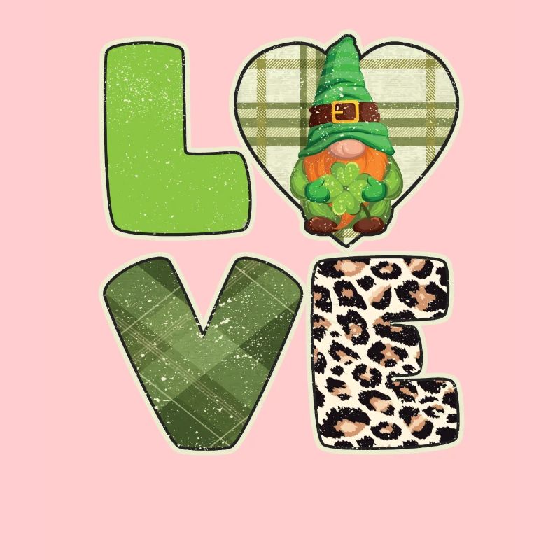 St Patricks Day Glückszwerg Liebe Leopard Plaid