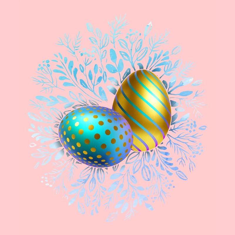 Joyeuses Pâques, Oeufs de Pâques, Oeuf de conception 3D
