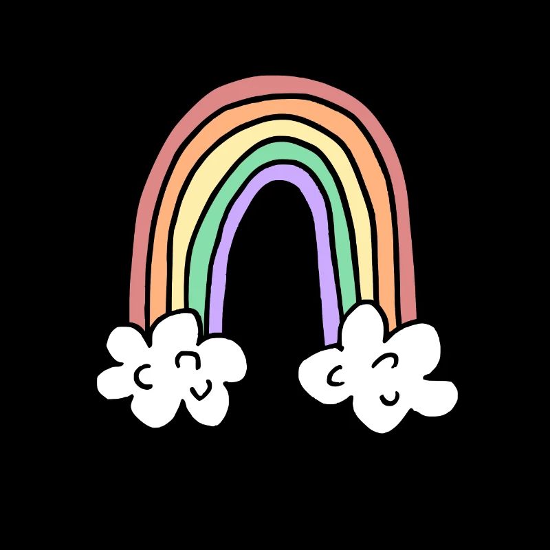 Schulkind Regenbogen Mädchen Junge Einschulung