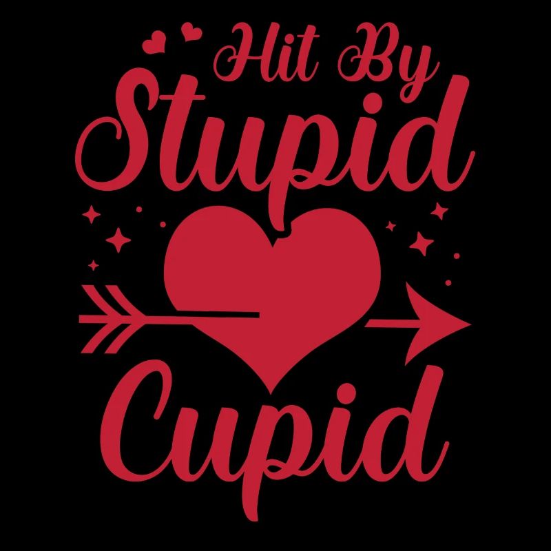 Frappé par une stupide flèche de Cupidon Humour de la Saint-Valentin
