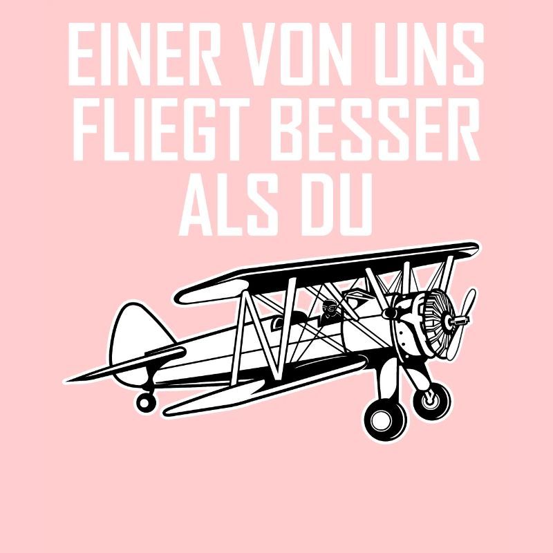 Doppeldecker Flugzeug Pilot Cooler Spruch Geschenk