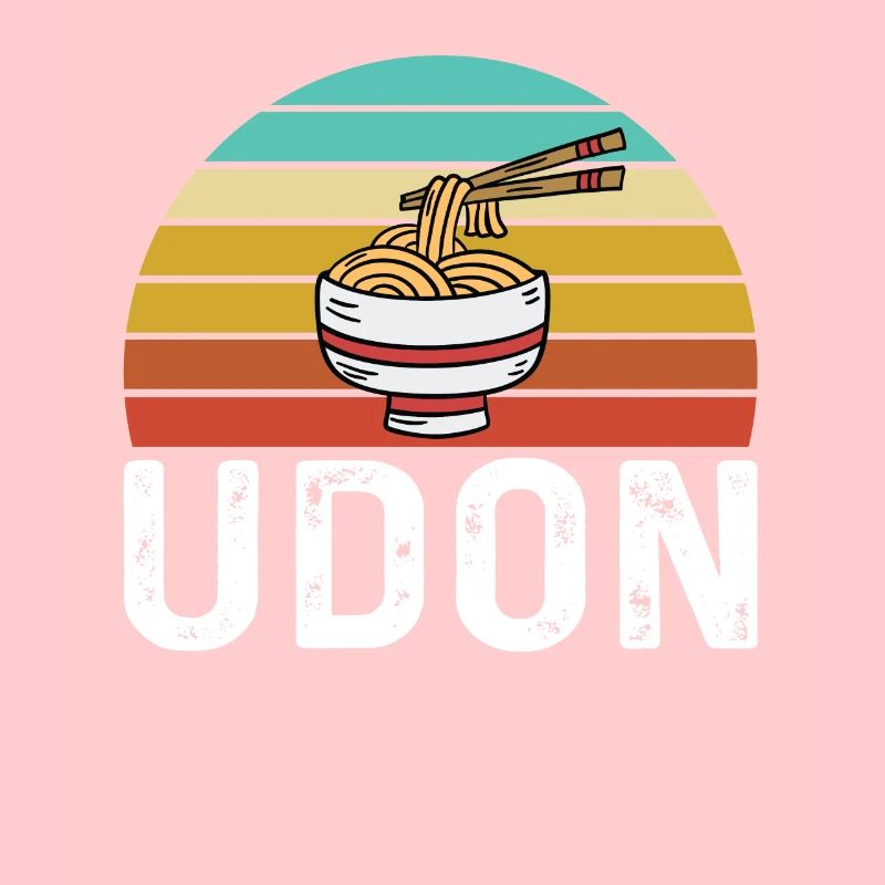 Retro Udon Nudeln Design