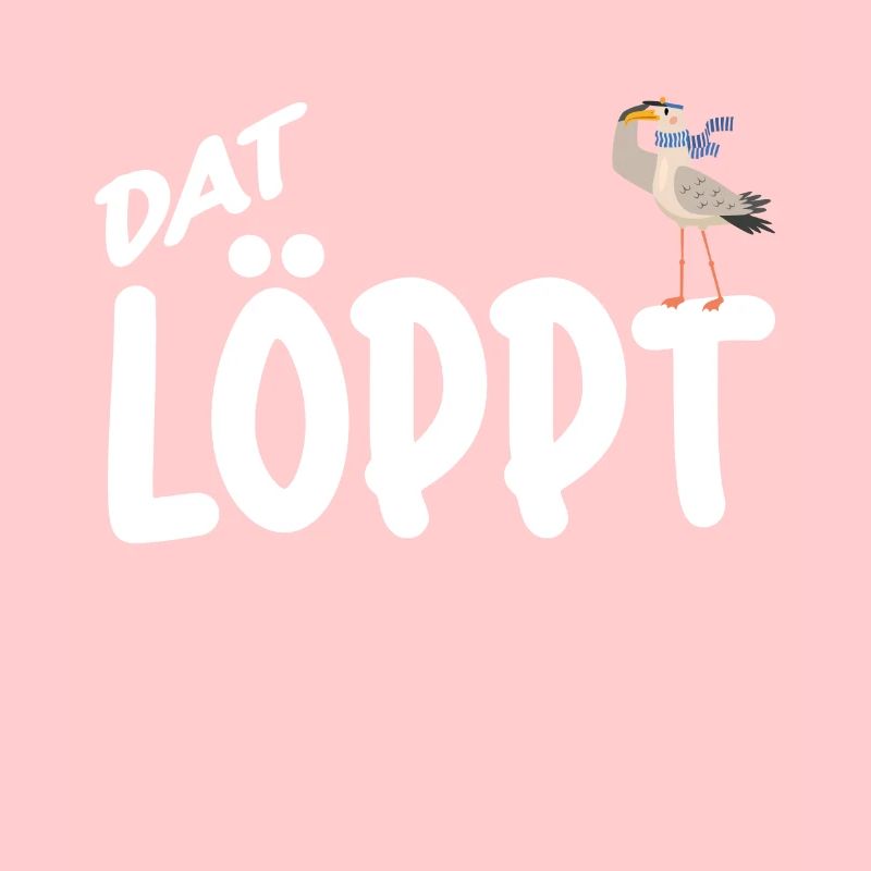 Dat Löppt Möwe Leuchtturm Meer Plattdeutsch Norden