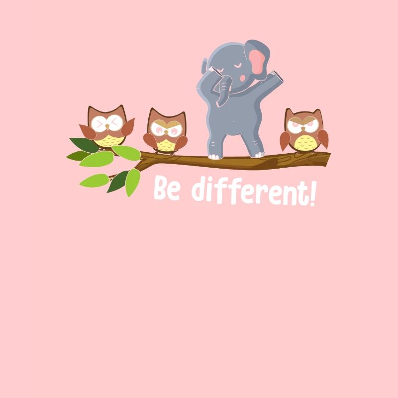 Be Different Dabbing Elephant