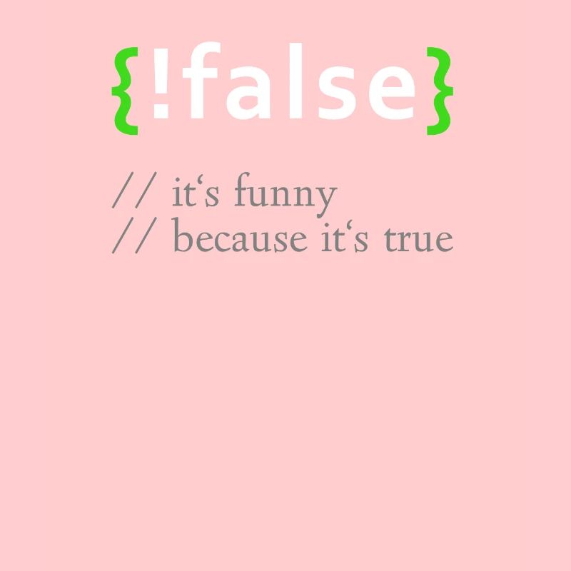 ! False - Lustige Codierung Programmierer Computerprogramm