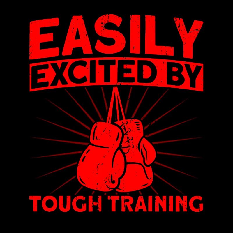 Leicht erregt durch hartes Training Boxen Geschenk