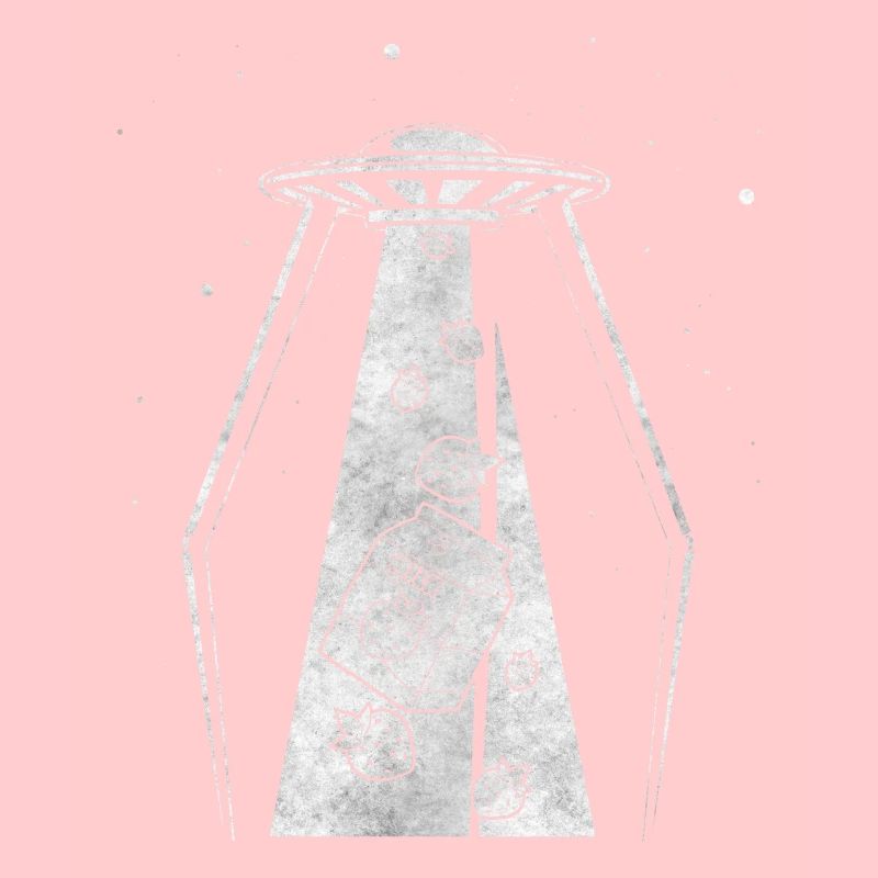 Cryptidcore Aesthetic Strawberry Milk UFO