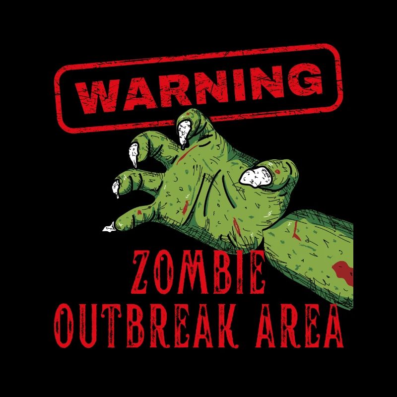 Warnung Zombie Outbreak Area Brain Eater