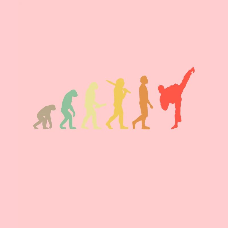 Rétro Karaté Evolution Cadeau pour Karateka