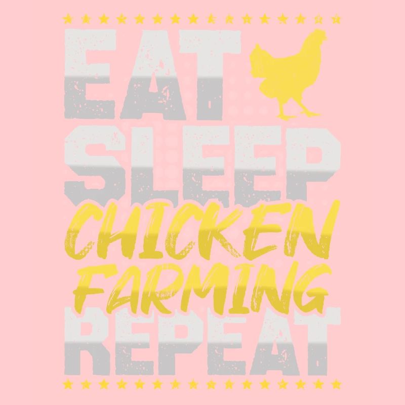 Hühnerbauer Eat Sleep Repeat Hühner Hühnerbauer