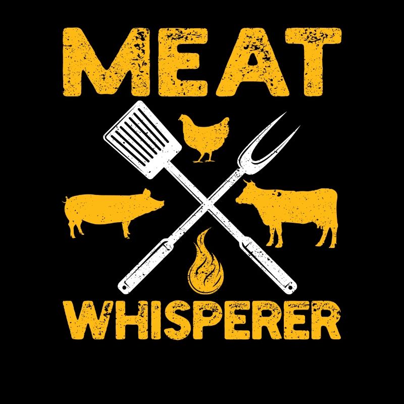 Meat Whisperer Drôle de BBQ Chef Griller Boucher