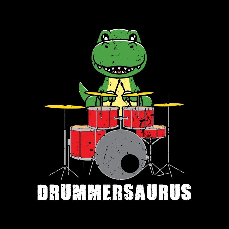 Drummersaurus Schlagzeug Drummer Geschenk Musiker