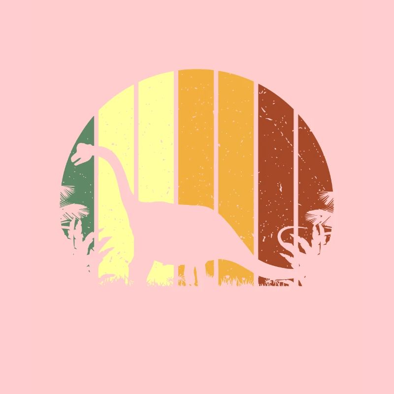 Retro Brontosaurus Idee, Dinosaurier Tee, Vegetarisch