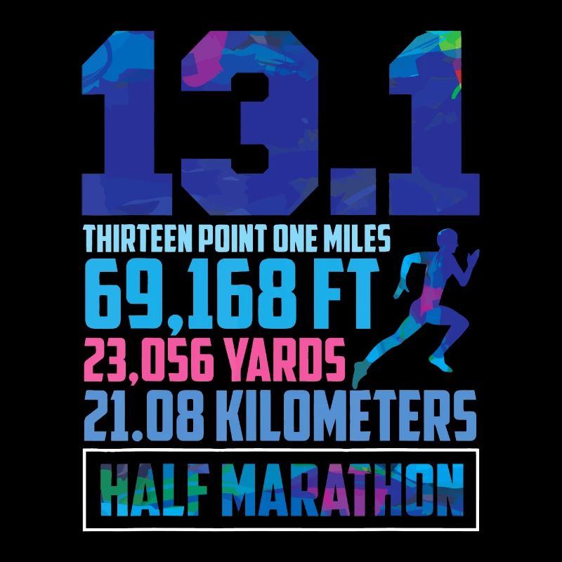 Half Marathon 13.1 Miles Running Runner