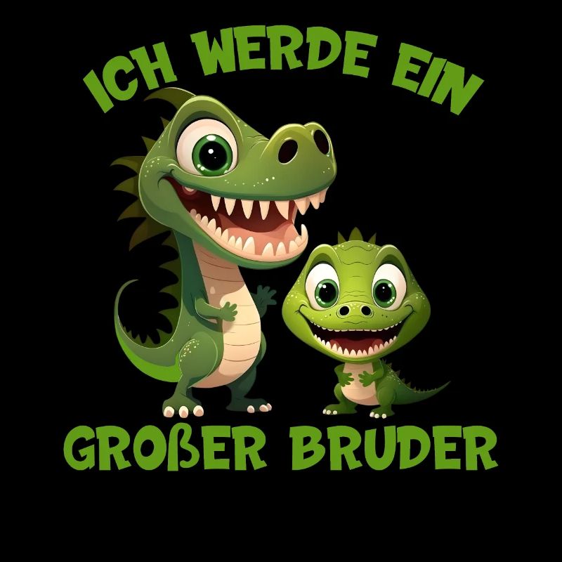 Großer Bruder Dinosaurier Rex Dino ich werde ein