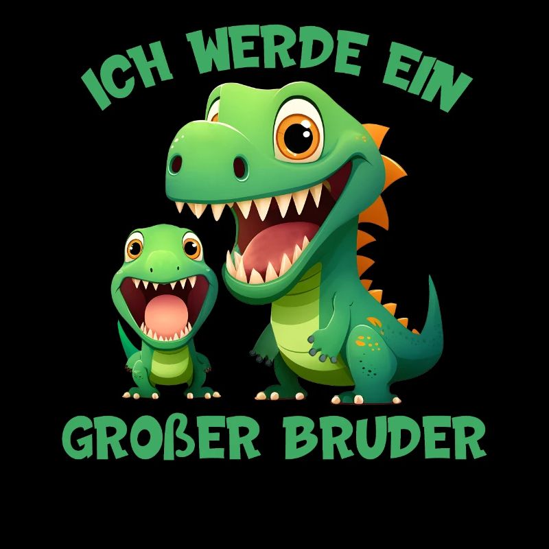 Ich werde ein großer Bruder Dinosaurier Rex Dino