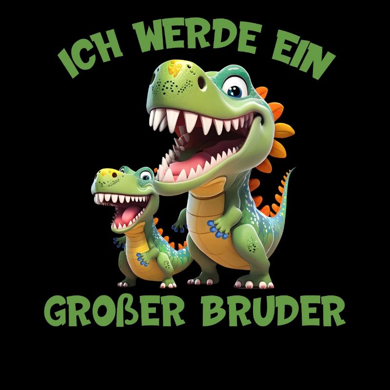 Großer Bruder Dinosaurier Rex Dino ich werde ein