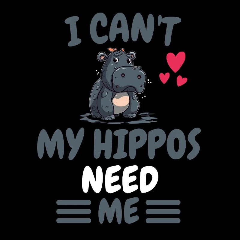 Ich kann nicht Afrika Tier Hippo Geschenk Nilpferd