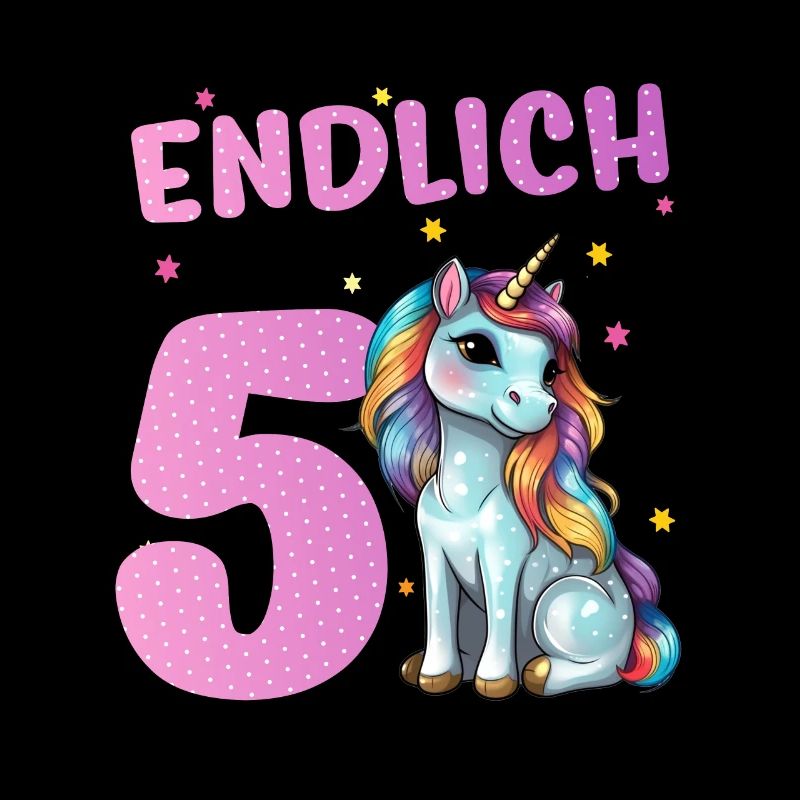 Einhorn 5 Endlich Jahre Alt Geburtstag