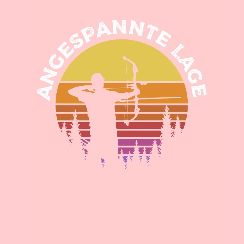 Bogenschießen Bogenschütze Angespannte Lage