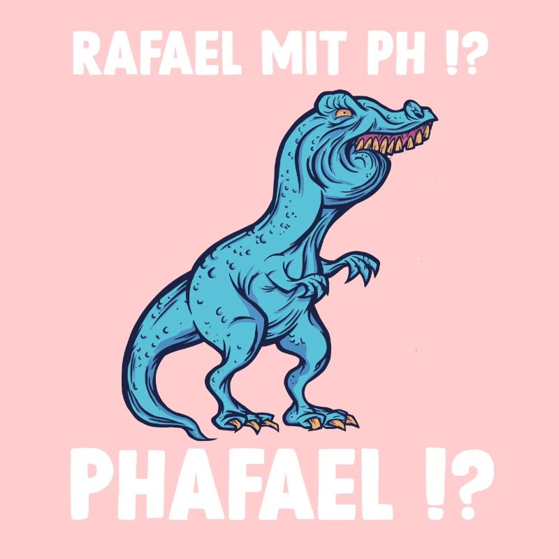 TRex Meme Dinosaurier mit Überbiss Rafael mit ph R